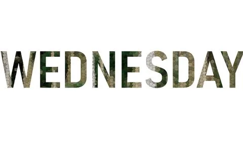 WEDNESDAY Stock Illustration