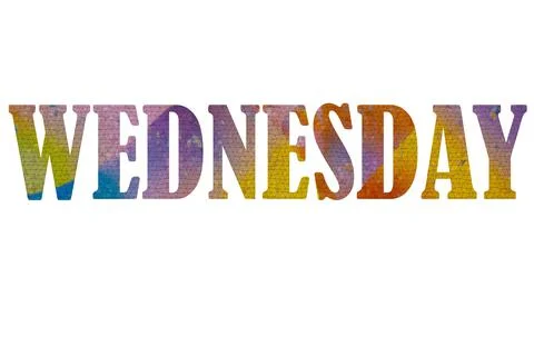 WEDNESDAY Stock Illustration