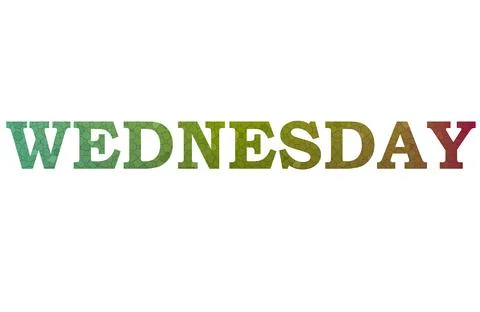 WEDNESDAY Stock Illustration