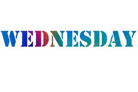 WEDNESDAY Stock Illustration