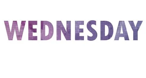 WEDNESDAY Stock Illustration