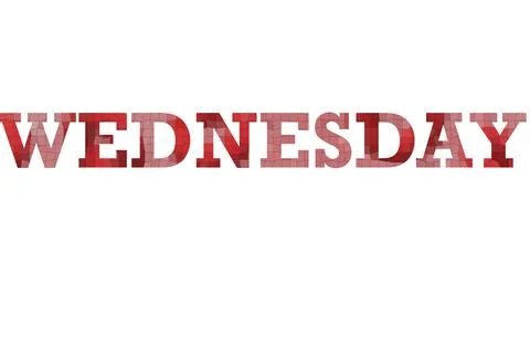 WEDNESDAY Stock Illustration