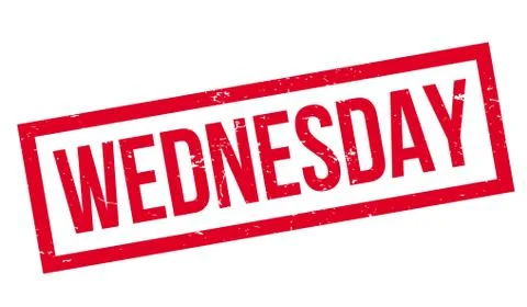 Wednesday rubber stamp Stock Illustration