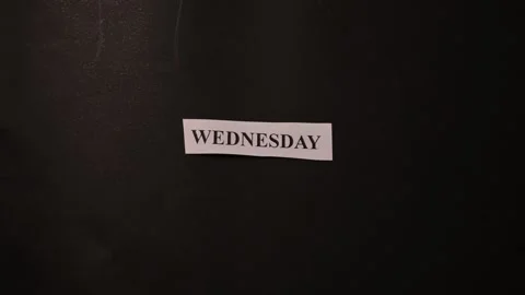 Wednesday Vibes Inspiration Note on Brown Paper Flat Lay Background Stock Footage 338343780