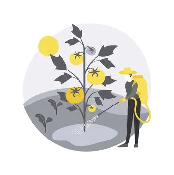 Weed control abstract concept vector illustration. Ilustración de archivo
