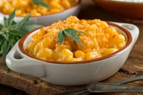 Weed Mac and Cheese Foto stock