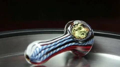 Weed Pipe Appear Zoom In Stock Footage 11498609