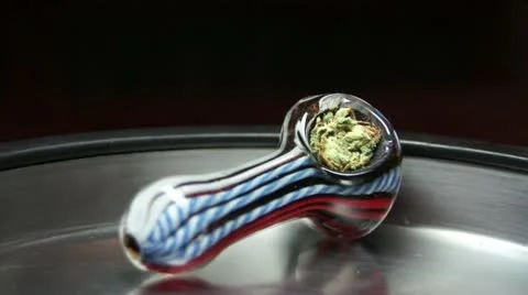 Weed Pipe Smoking Stock Footage 11498789