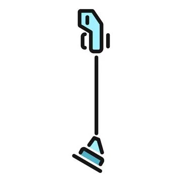 Weed trimmer tool icon representing garden maintenance Stock Illustration