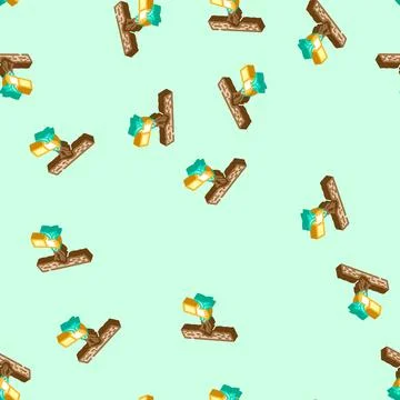 Weeding garden maintenance isometric icon seamless pattern Stock Illustration