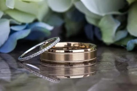 Weeding rings 3 Stock Photos