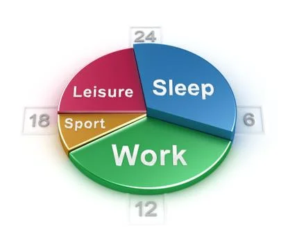 Weekday schedule concept over white Stock Illustration