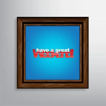 Weekend background. Illustrazione stock