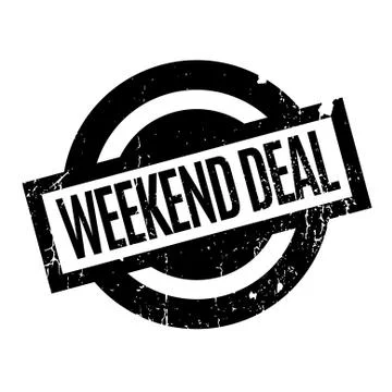 Weekend Deal rubber stamp Stock Illustration