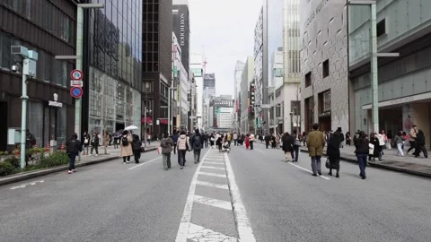 Weekend in Ginza Stock Footage 271188593