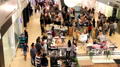 Weekend in a large department store.  Tel Aviv - super  time lapse Stock Footage 44331020