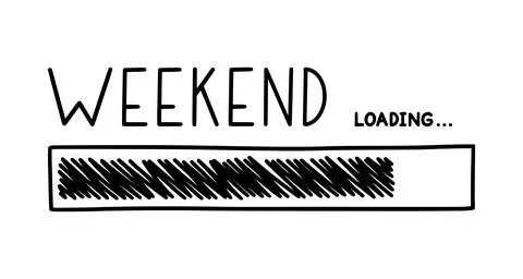 Weekend loading bar. Infographics design element with status of week completion Stock-Illustration
