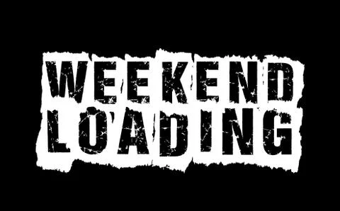 Weekend loading image design vector Illustrazione stock