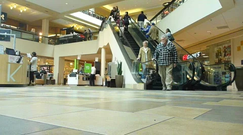 Weekend at the Mall Stock Footage 621054