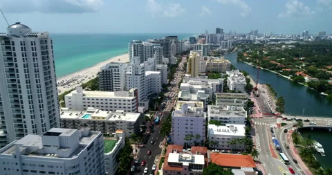 Weekend in Miami Beach Stock Footage 155428456