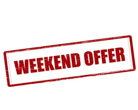 Weekend offer Stock Illustration