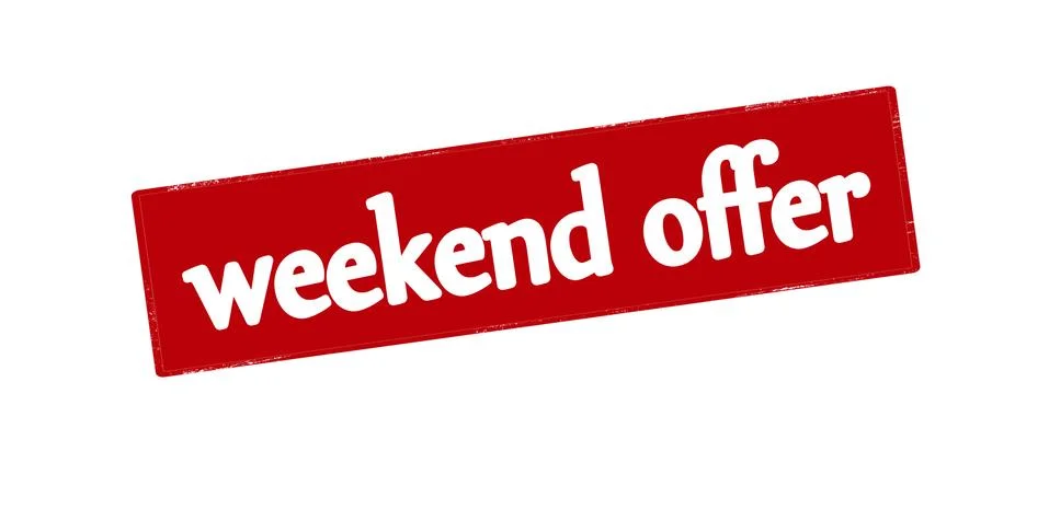 Weekend offer Stock Illustration