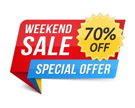 Weekend Sale Stock Illustration