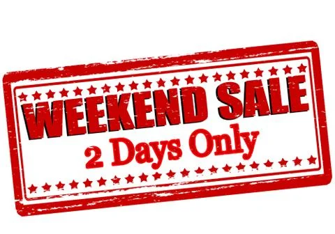 Weekend sale Stock Illustration
