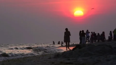 Weekend by the sea Stock Footage 76744465