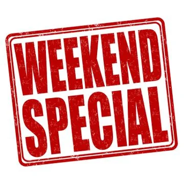 Weekend special stamp Stock Illustration
