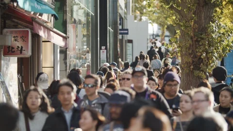 Weekend in Tokyo street Stock Footage 120435474