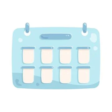 Weekly calendar Stock Illustration
