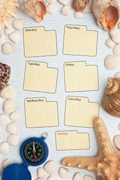 Weekly calendar Stock Photos
