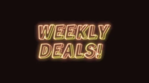 Weekly Deals Text Seamless Loop 4K Video stock 311433555