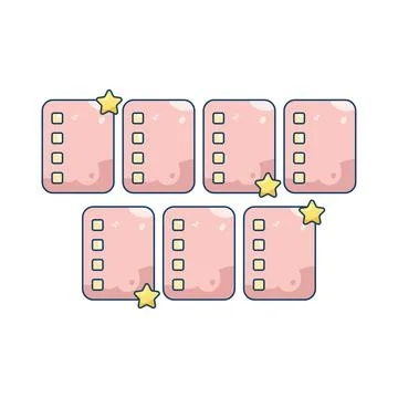 Weekly planner Stock Illustration
