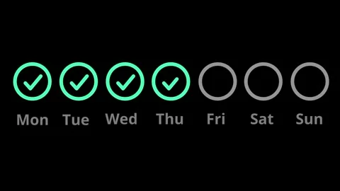Weekly Streak Stock Footage 334342209