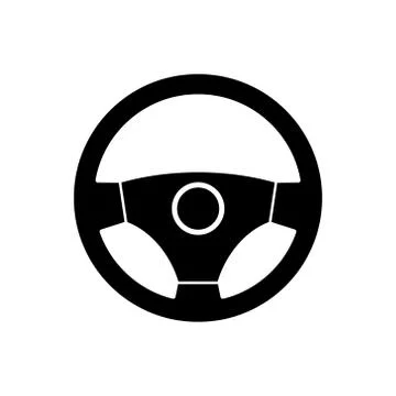 Weel steering icon. Vector illustration on withe background. Isolated. Stock-Illustration