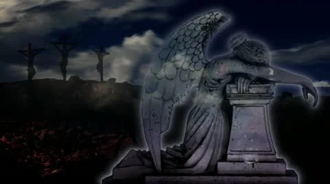 Weeping Angel no text Stock Footage 20488215