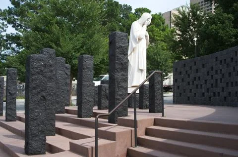 Weeping Christ Monument Stock Photos