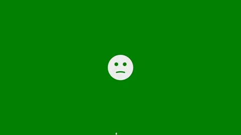 Weeping Face Crying Face concept - Green Screen, Seamless Loop, 7.5% gray Stock Footage 331632392
