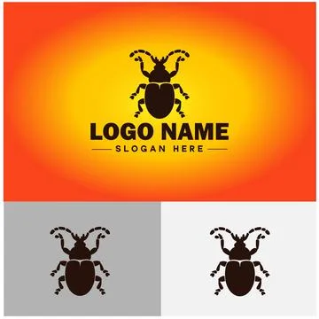 Weevil insect pest logo vector art icon graphics for business brand icon we.. Stock Illustration