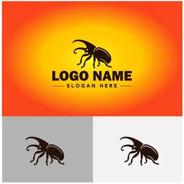 Weevil insect pest logo vector art icon graphics for business brand icon we.. Stock Illustration
