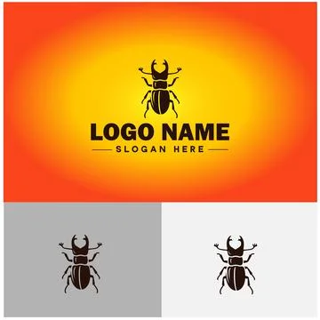 Weevil insect pest logo vector art icon graphics for business brand icon we.. Stock Illustration