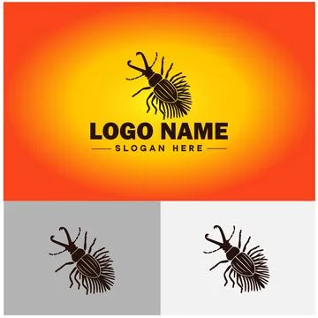Weevil insect pest logo vector art icon graphics for business brand icon we.. Stock Illustration