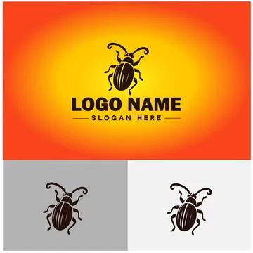 Weevil insect pest logo vector art icon graphics for business brand icon we.. Stock Illustration