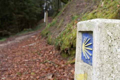 Weg nach Santiago de Compostela Stock Photos