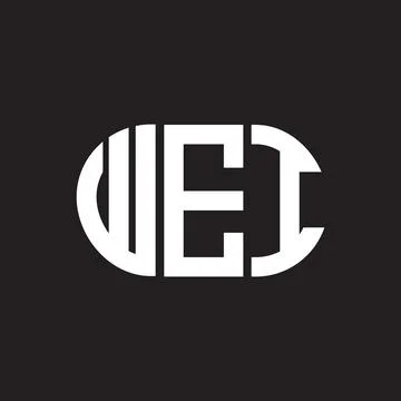 WEI letter logo design. WEI monogram initials letter logo concept. WEI letter Illustrazione stock
