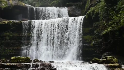 Wei Sawdong waterfall in slow motion Stock Footage 272995871