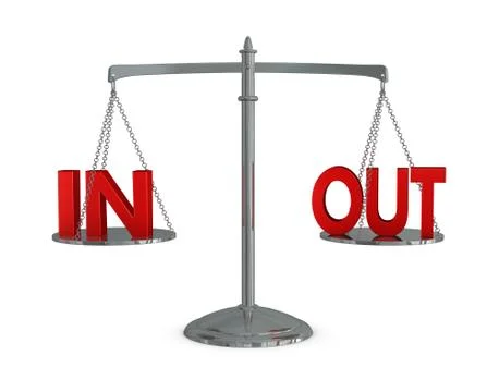 Weigh in and out Stock Illustration