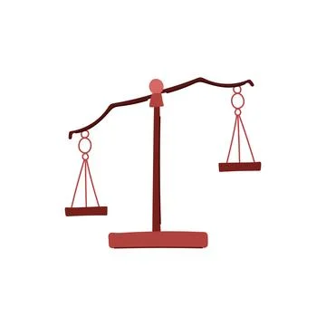 Weigh balance scale cartoon vector illustration Stock Illustration